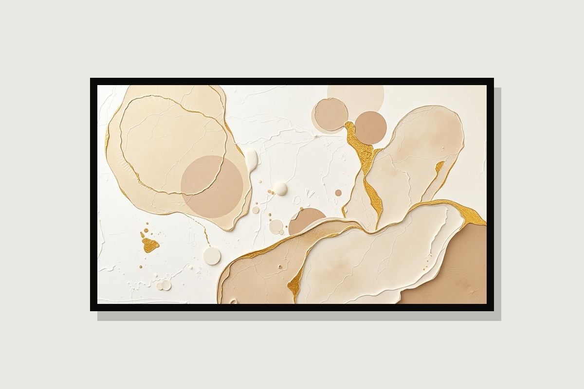 Modern Beige Abstract Art Prints: Gallery Wall Set, Digital Download, Trendy Home Decor